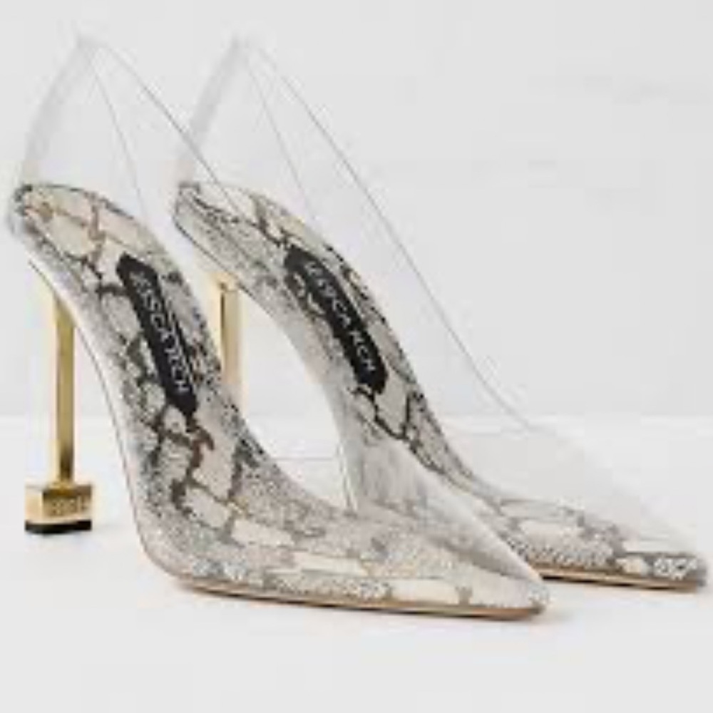 NWT‎ Jessica Rich "So Fancy" Snake Stilettos, Size 39